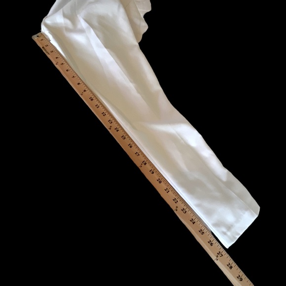 ALIA Pants White Elastic High Waist Comfortable Size 8 - Picture 6 of 8